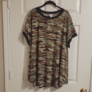LulaRoe Camouflage Empire Style Top